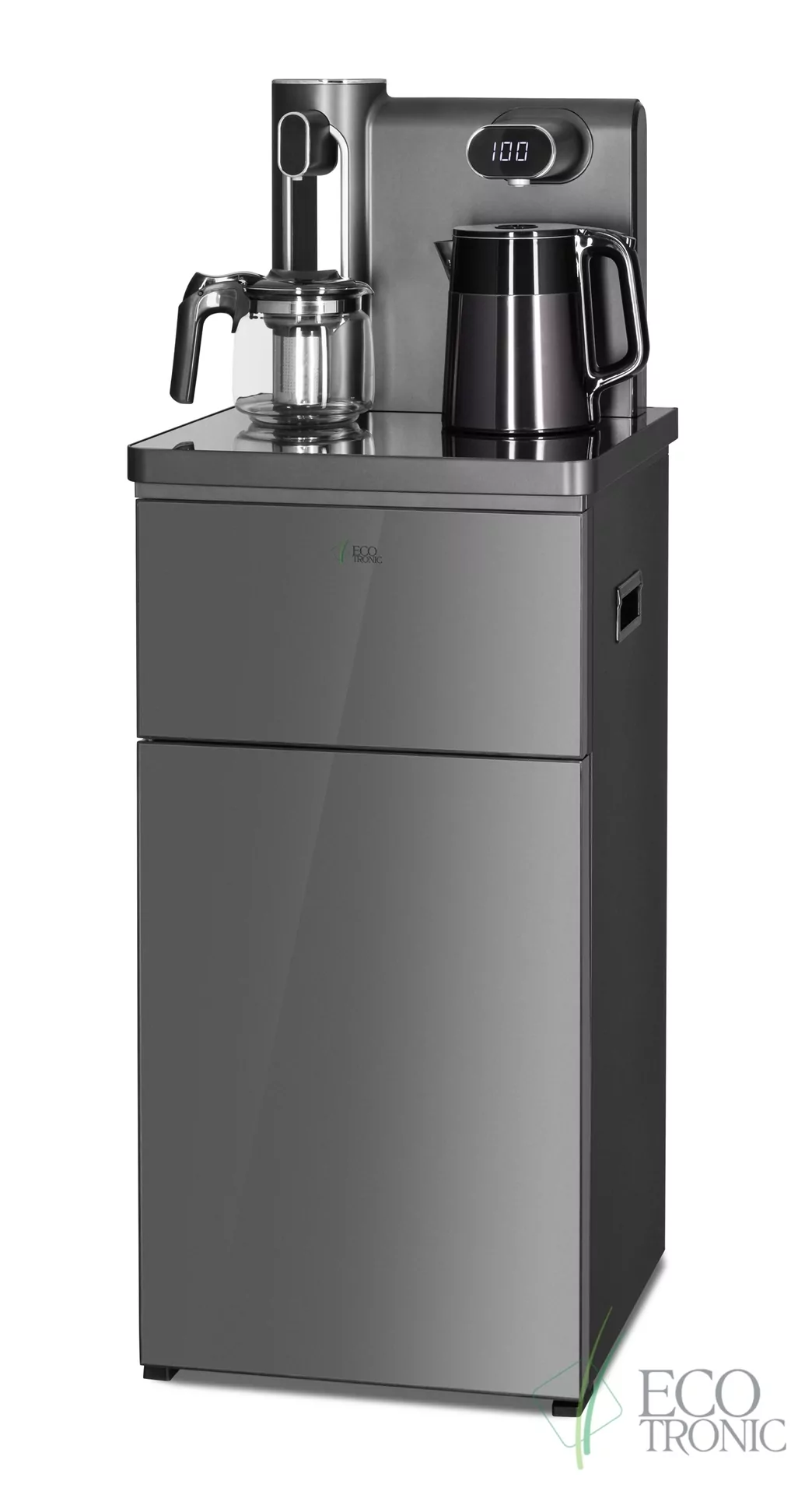 Кулер с чайным столиком Тиабар Ecotronic TB41-LE graphite